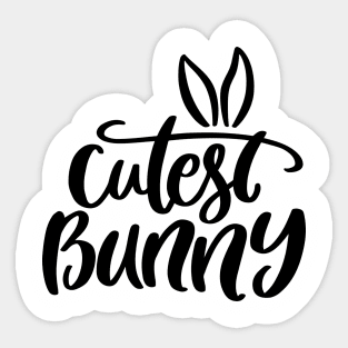 Cutest Bunny Ears Sticker